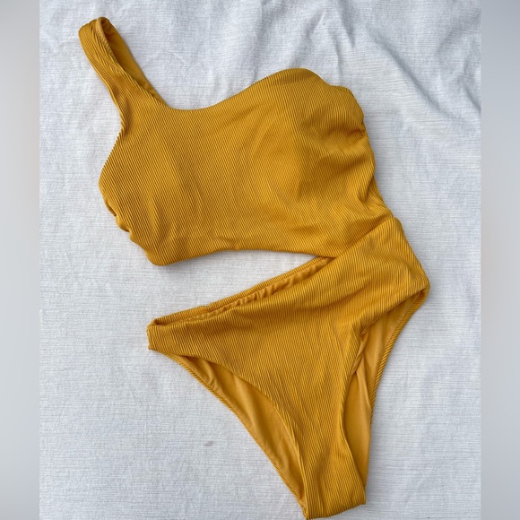 Amaryllis Other - Yellow Monokini One Piece Bathing Swim Suit XS